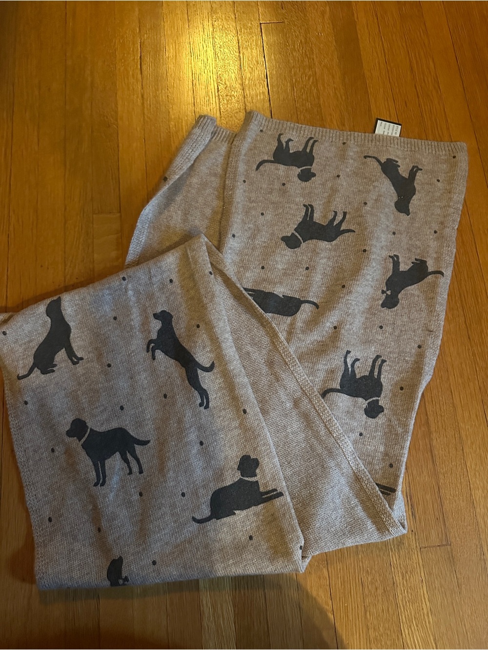 Alice Hannah (from ModCloth) Brown Wool/Nylon Dog Scarf, NWT